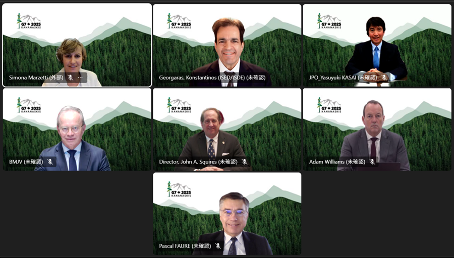 (写真)G7知財庁長官級会談の様子(参加者写真)