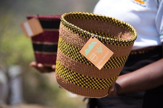 (Image)Taita Basket, Kenya, attached with a registered collective trademark tag