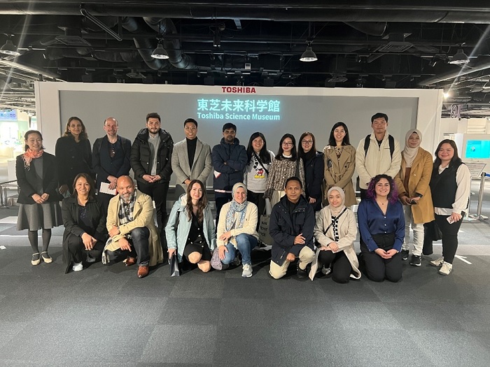 (Photo)Company visit at Toshiba Science Museum, Toshiba Corporation Toshiba Corporation, Thank you for your cooperation
