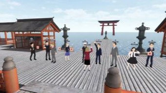 (figure02)Itsukushima Shrine space