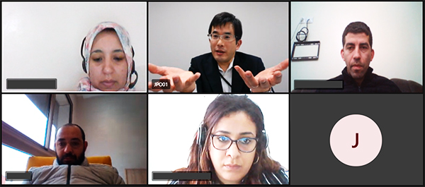 (screenshot) Live online lecture