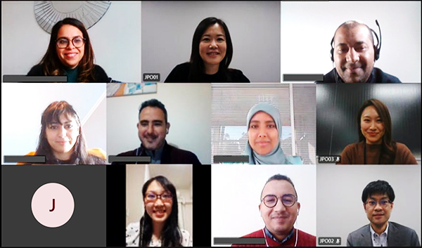 (screenshot) Live online lecture
