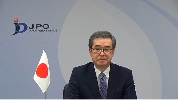 （Photo-1）Video message from Commissioner Hamano