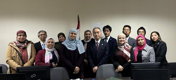 （Photo-1）5th from left: EMAN, EGPO Vice President; 7th from left: Mr. KATSURA, JPO Deputy Commissioner