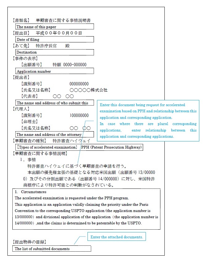 (image)Explanation of Circumstances Concerning Accelerated Examination01