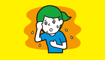 暑いと熱中症の危険が… イラスト画像