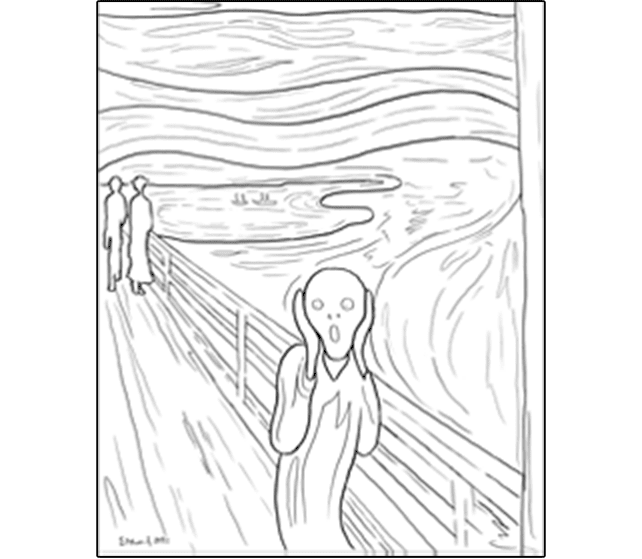 エドヴァルド・ムンク作 叫び