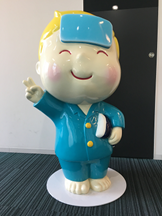 （写真）「熱さまくん」のモニュメント
