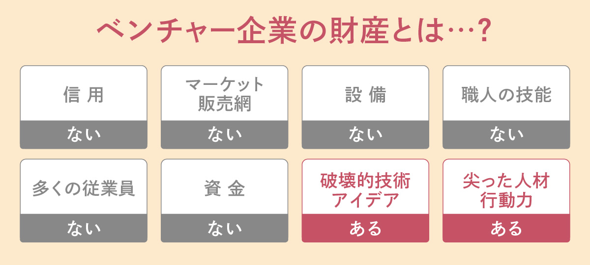 ベンチャー企業の財産とは…？の図