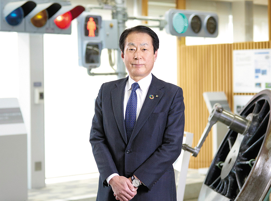 日本信号株式会社 代表取締役社長 塚本英彦氏のプロフィール写真