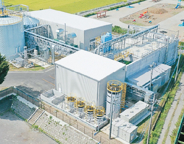 ふじみ野市にあるNEFCバイオガス発電プラント
