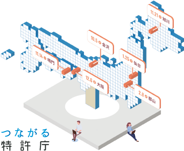 つながる特許庁 イメージイラスト