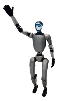 2足歩行の人型ロボット