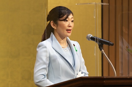 （画像）吉川経済産業大臣政務官からの祝辞