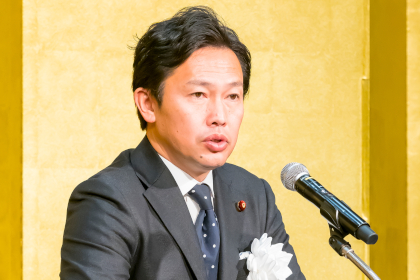 （画像）中谷経済産業副大臣からの祝辞