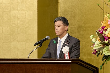 （画像）上月経済産業副大臣からの祝辞