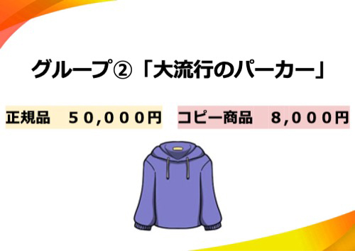 グループ2　「大流行のパーカー」