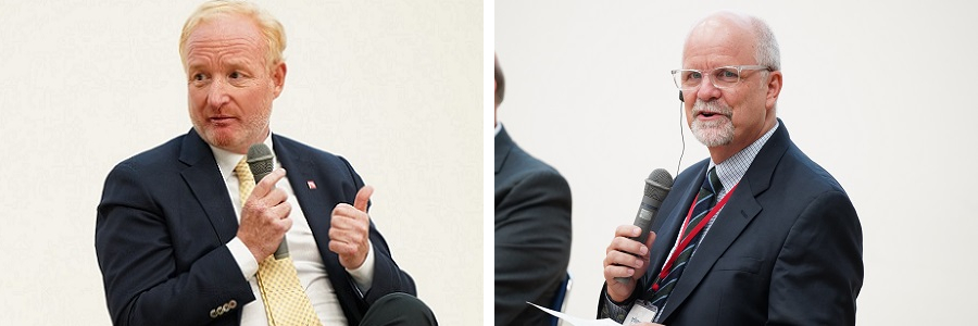 （写真）（左）カンピーノス長官（EPO）、（右）シュタウド氏（IPO）
