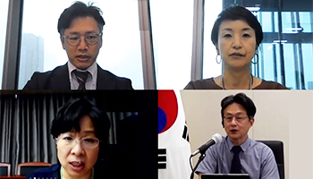 （写真）オンライン会議のスクリーンショット