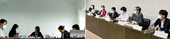 （写真）オンライン会議のスクリーンショット