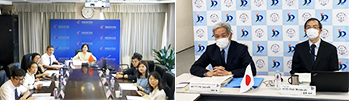 （写真）オンライン会議のスクリーンショット