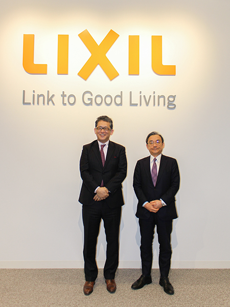 写真：瀬戸社長と糟谷長官