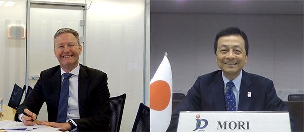 （画像1）ソレンセン長官（デンマーク）との会談