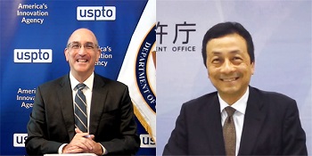 （写真）ハーシュフェルド長官代行（米国）との会談