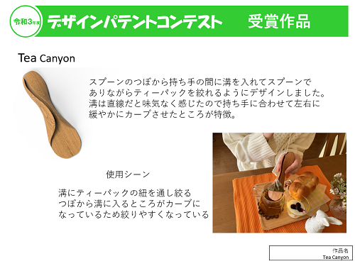 （図2）川田さんの作品概要（表彰式資料より引用）