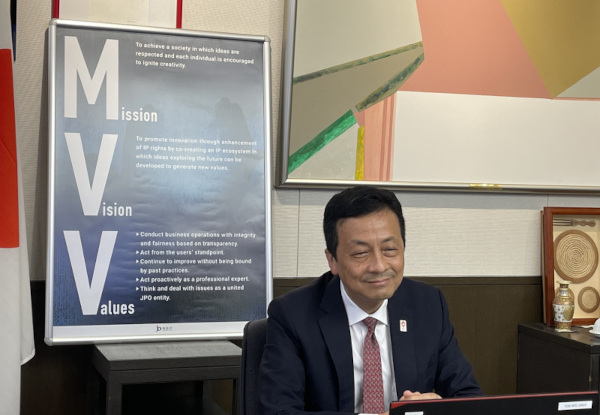 タン事務局長（WIPO）との会談の様子