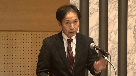 (Photo)Lecture by Mr. YASUDA Futoshi, Director-General, TAD, the JPO