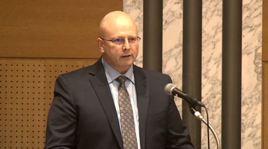(Photo)Lecture by Mr. Scott R. Boalick,Chief Administrative Patent Judge, PTAB, USPTO