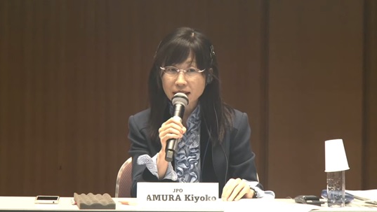 (Photo)Panel Discussion - Ms. TAMURA Kiyoko,Executive Chief Administrative Judge, TAD, the JPO