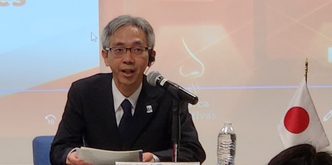 （画像）開会挨拶の様子（JPO：塩澤地域協力室長）