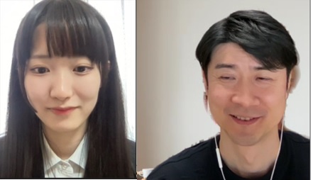 田川欣哉さんと吉﨑結花さんの対話の様子