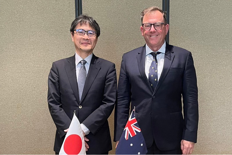 （画像）シュワッガー長官（オーストラリア）との会談