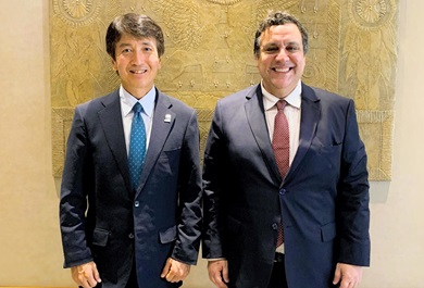 （画像）フィゲロア・ナヘル長官（チリ）との会談