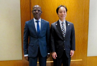 （画像）ボウスー長官（アフリカ知的財産機関）との会談