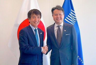 （画像）タン事務局長（WIPO）との会談