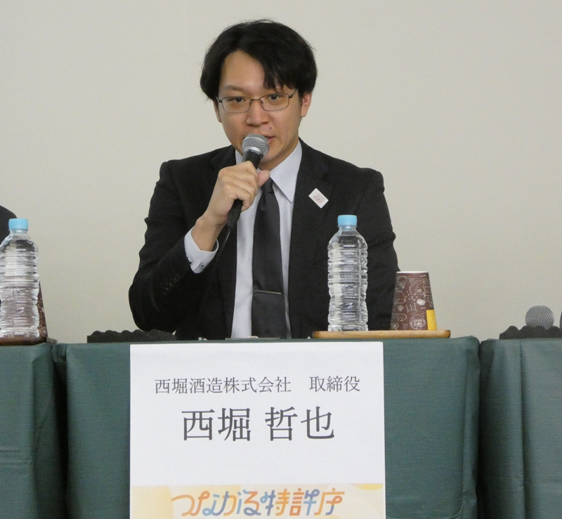 （写真）西堀酒造株式会社 取締役 西堀 哲也氏