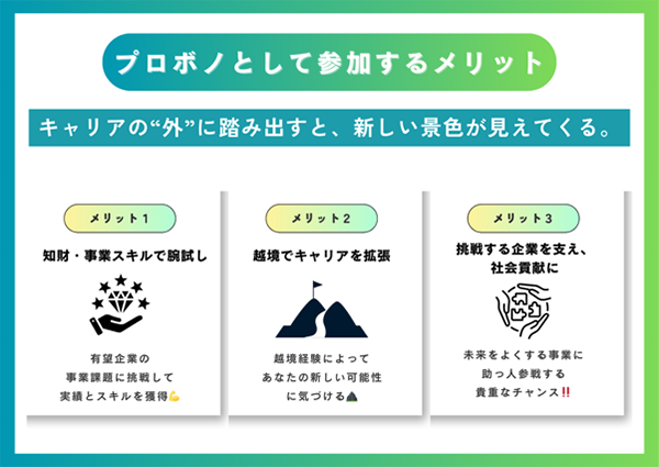 （画像）プロボノとして参加するメリット