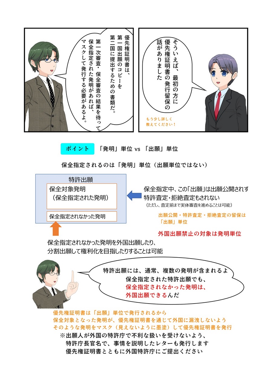 漫画で分かる特許出願非公開制度のポイント　第2章　外国出願に関する留意事項　10ページ目