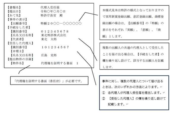 (図)代理人受任届