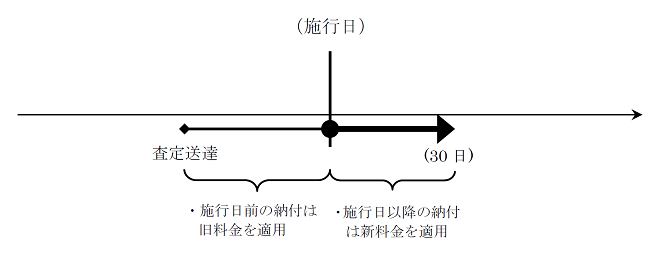 2. 査定送達の日から30日目が施行日をまたぐ場合