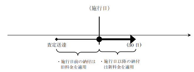 2. 査定送達の日から30日目が施行日をまたぐ場合