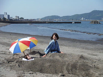 写真：砂むし温泉浴場施設
