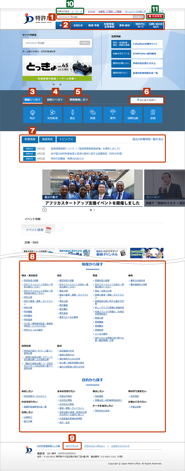 （図）トップページ画面見本